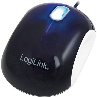 LogiLink ID0095A Cooper  Souris USB   optique noir, blanc 3 Boutons 1000 dpi 