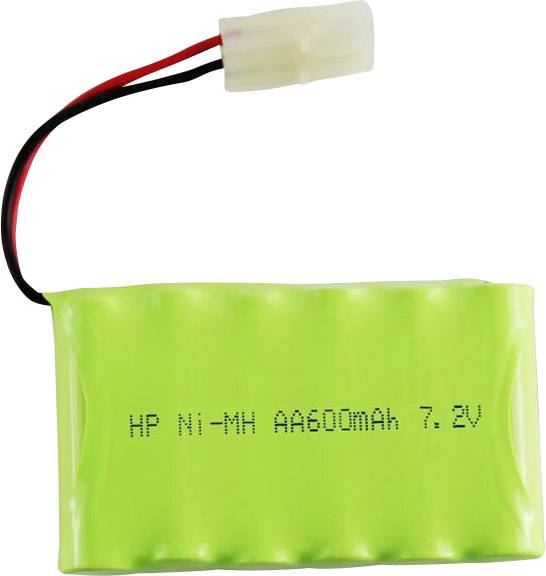Conrad energy Pack de batterie (NiMh) 7.2 V 600 mAh side by side fiche Tamiya mâle-0