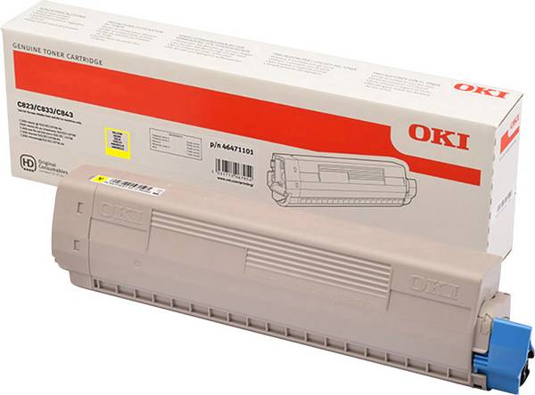 OKI TONER Yellow C823/833/843 7K