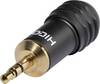 Jack 3.5 mm mâle, droit Hicon HI-J35S04 Nombre de pôles: 3 stéréo noir 1 pc(s)