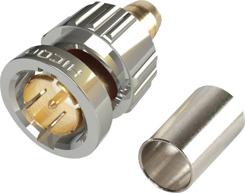 Hicon BNC0.8/3.7-6G Connecteur BNC mâle, droit 75 Ω 1 pc(s)