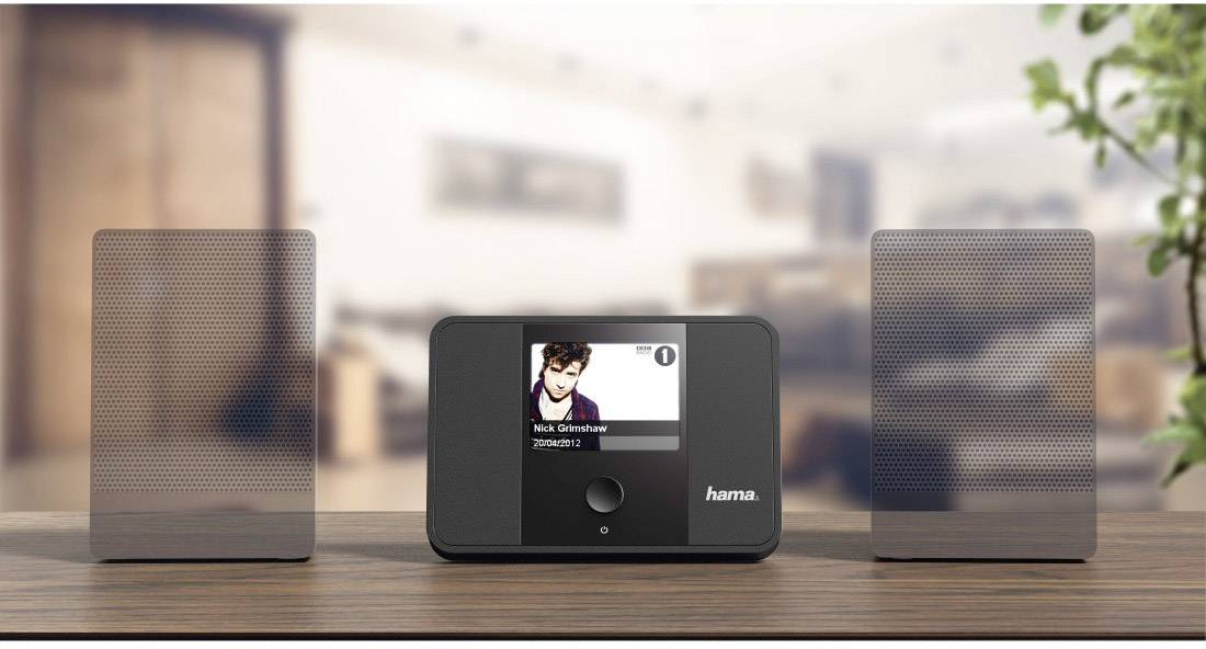 Hama DIT1000MBT Radio de table Internet DAB+, FM AUX, Bluetooth, radio internet, WiFi multiroom noir-1