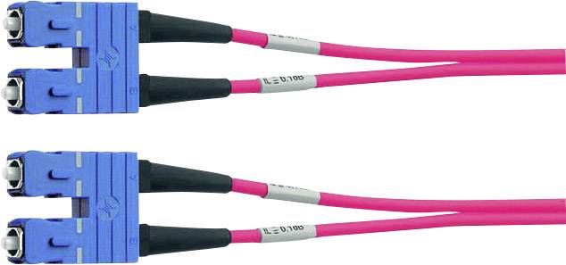 TELEGÄRTNER Cordon FO 2x E9/125 OS2, 1x SC Duplex - 1x SC Duplex, jaune, 10 m-1