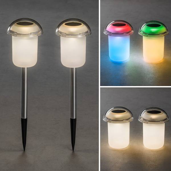 Lampe de jardin solaire Konstsmide Assisi 3 7809000 Ampoule LED jeu de