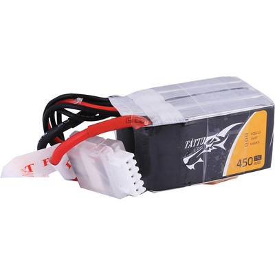 Pack de batterie (LiPo) 14.8 V 450 mAh Tattu TA-75C-450-4S1P 75 C Softcase XT30