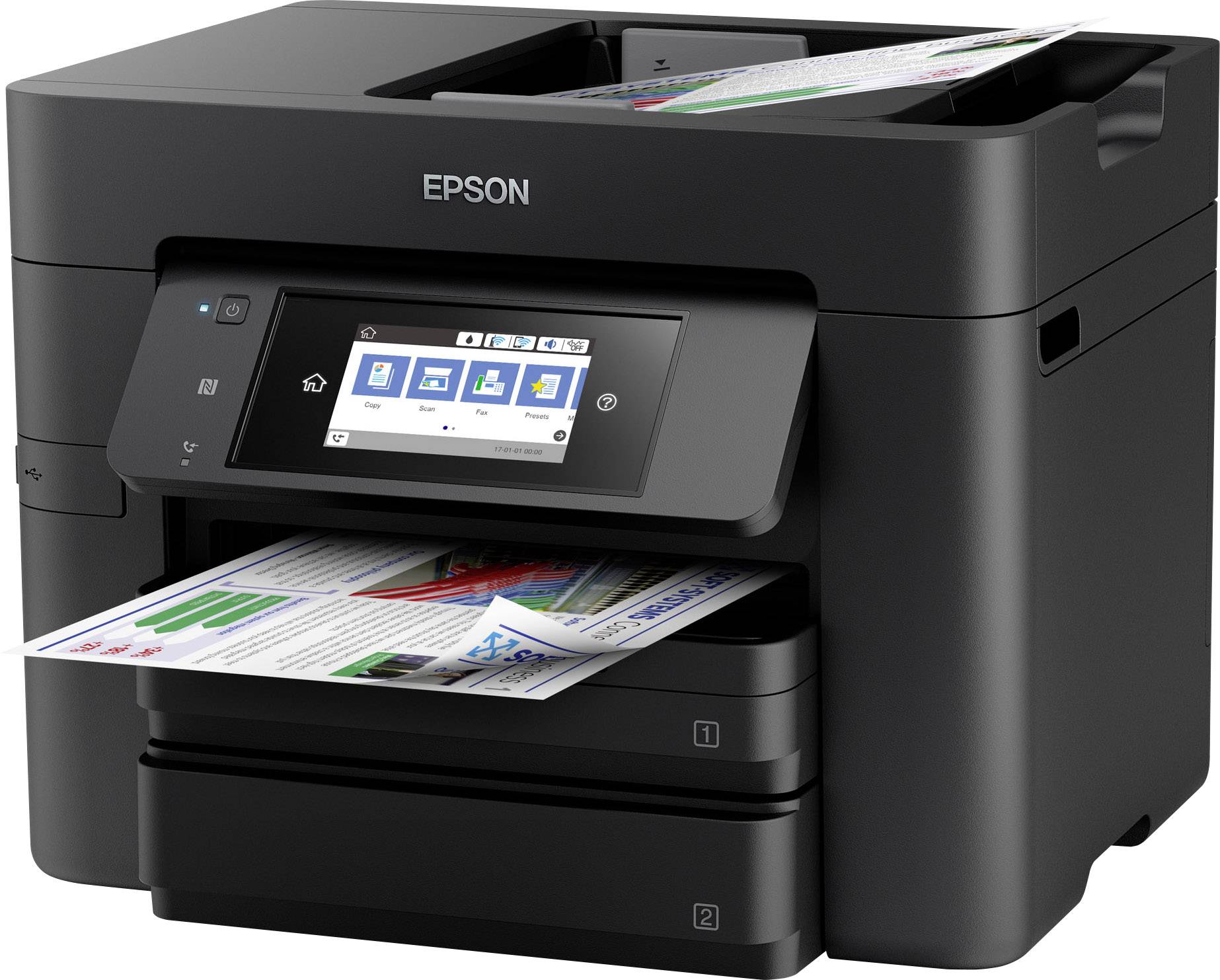 Epson Workforce Pro Wf 4740dtwf Imprimante Multifonction à Jet Dencre Couleur A4 Imprimante 4530