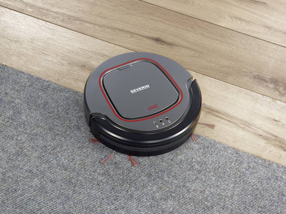 Aspirateur robot Severin Chill gris, rouge, noir | Aspirateur robot Severin Chill gris, rouge, noir |