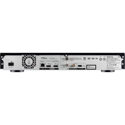 Vue arrière d'un enregistreur DVD Panasonic DMR-EX97 montrant les connexions : HDMI, LAN, SCART, sortie audio coaxiale et ventilateur.