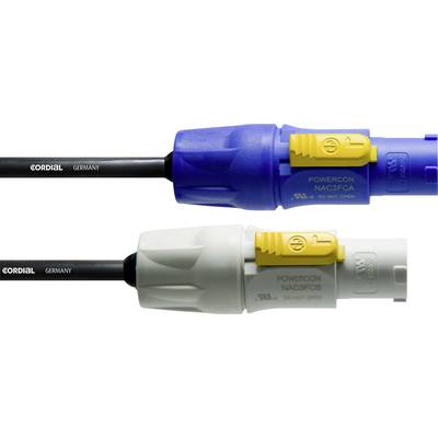 Câble de raccordement alimentation Cordial CFCA 10 FCB [1x PowerCon mâle - 1x PowerCon mâle] bleu, blanc 10.00 m