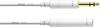Rallonge audio [1x Jack mâle 6.35 mm - 1x Jack femelle 6.35 mm] Cordial CFM 5 VK-SNOW blanc 5.00 m