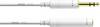 Rallonge audio [1x Jack mâle 6.35 mm - 1x Jack femelle 6.35 mm] Cordial CFM 3 VK-SNOW blanc 3.00 m