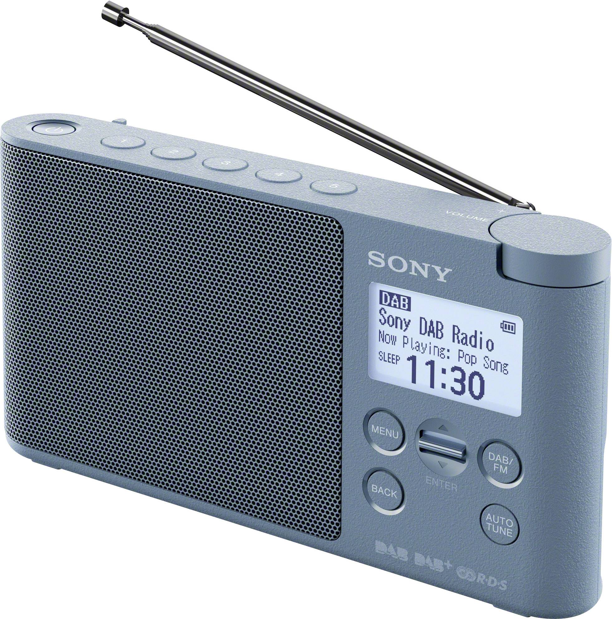 Sony XDRS41D Radio de table DAB+, DAB, FM bleu Conrad.fr