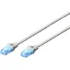 Digitus DK-1512-030 RJ45 Câble réseau, câble patch CAT 5e U/UTP 3.00 m gris 1 pc(s)