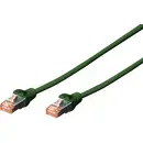 Digitus DK-1644-005/G RJ45 Câble réseau, câble patch CAT 6 S/FTP 0.50 m vert sans halogène, torsadé par paire, avec cliq