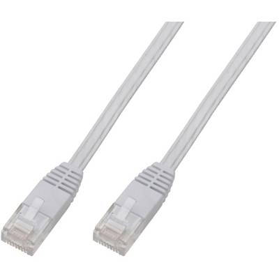 Digitus DK-1511-030F/WH RJ45 Câble réseau, câble patch CAT 5e U/UTP 3.00 m blanc torsadé par paire 1 pc(s)