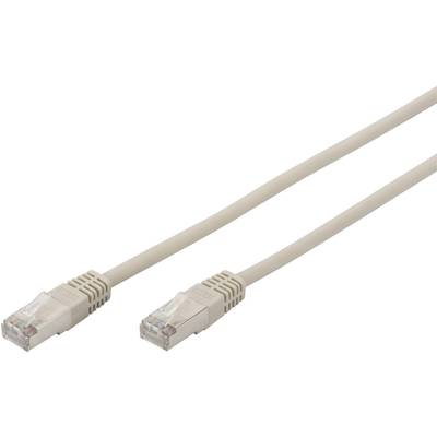 Digitus DK-1521-500 RJ45 Câble réseau, câble patch CAT 5e F/UTP 0.50 m gris torsadé par paire 1 pc(s)