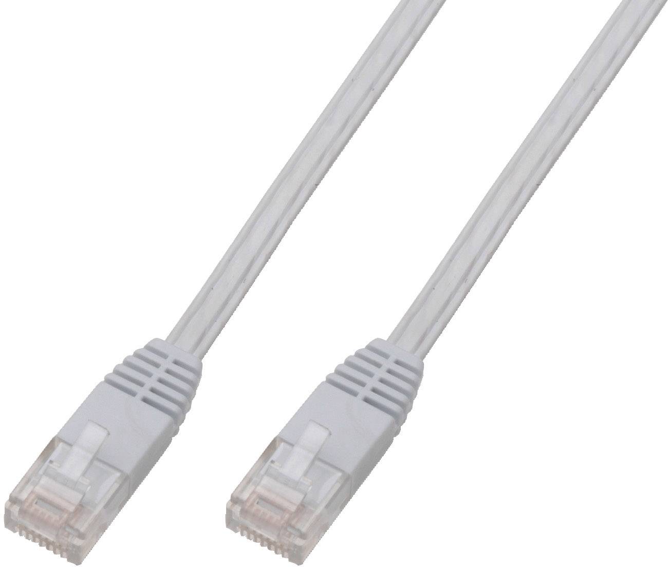 Digitus DK-1511-050F/WH RJ45 Câble réseau, câble patch CAT 5e U/UTP 5. ...