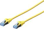 Câble de branchement SF-UTP CAT 5e DIGITUS Professional, AWG 26/7, paire torsadée, 2 m de long, jaune