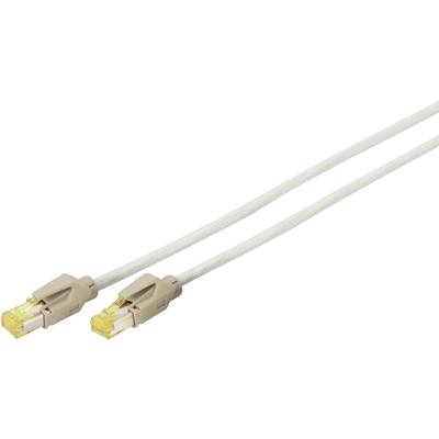 Digitus DK-1643-A-200 RJ45 Câble réseau, câble patch  S/FTP 20.00 m gris sans halogène, torsadé par paire 1 pc(s)