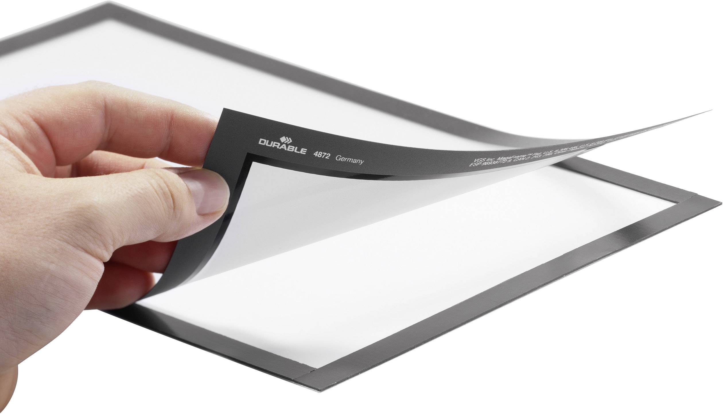 Durable 488201 Cadre d'information autocollant noir (l x H) 322 mm x 236 mm-1