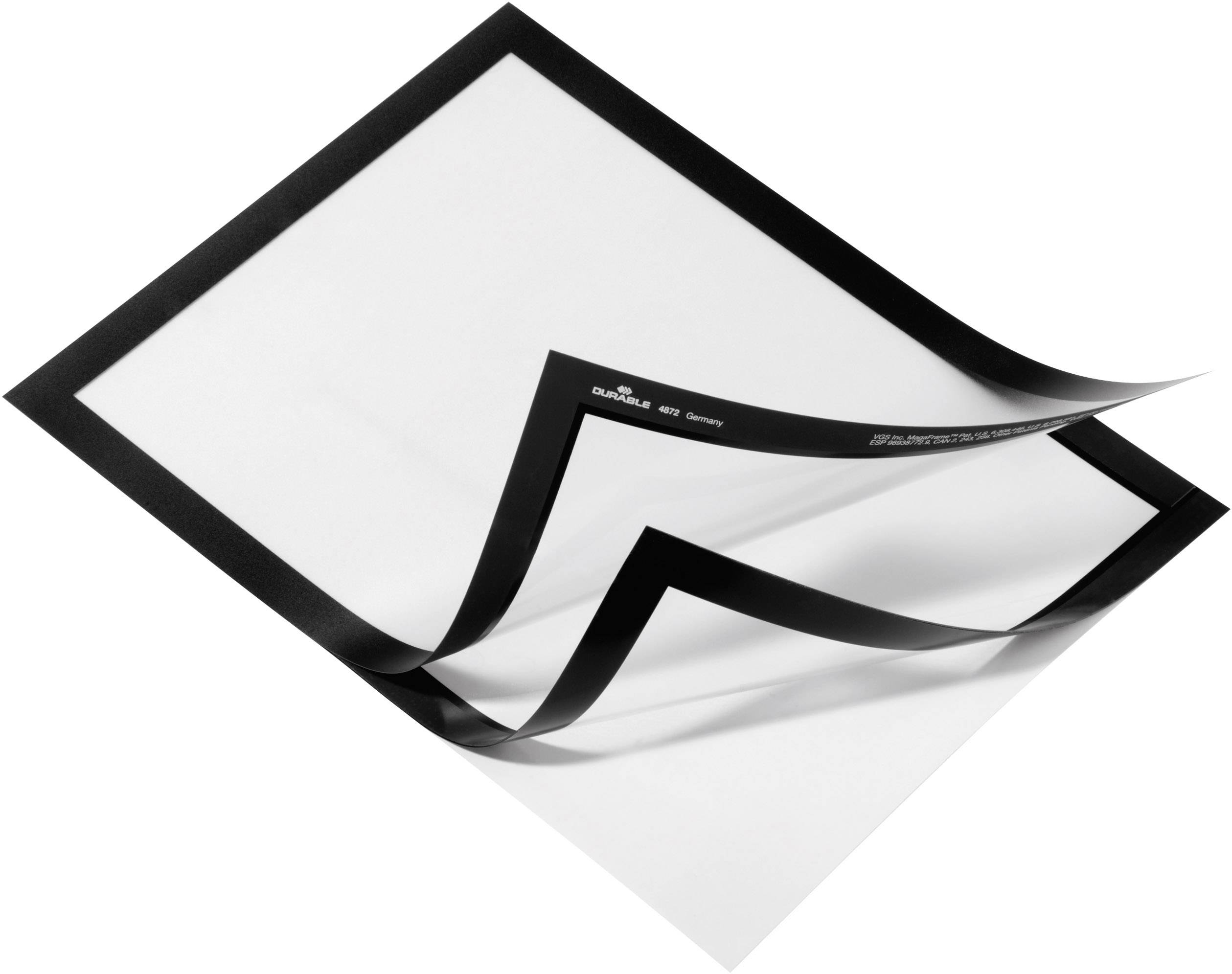 Durable 488201 Cadre d'information autocollant noir (l x H) 322 mm x 236 mm-5