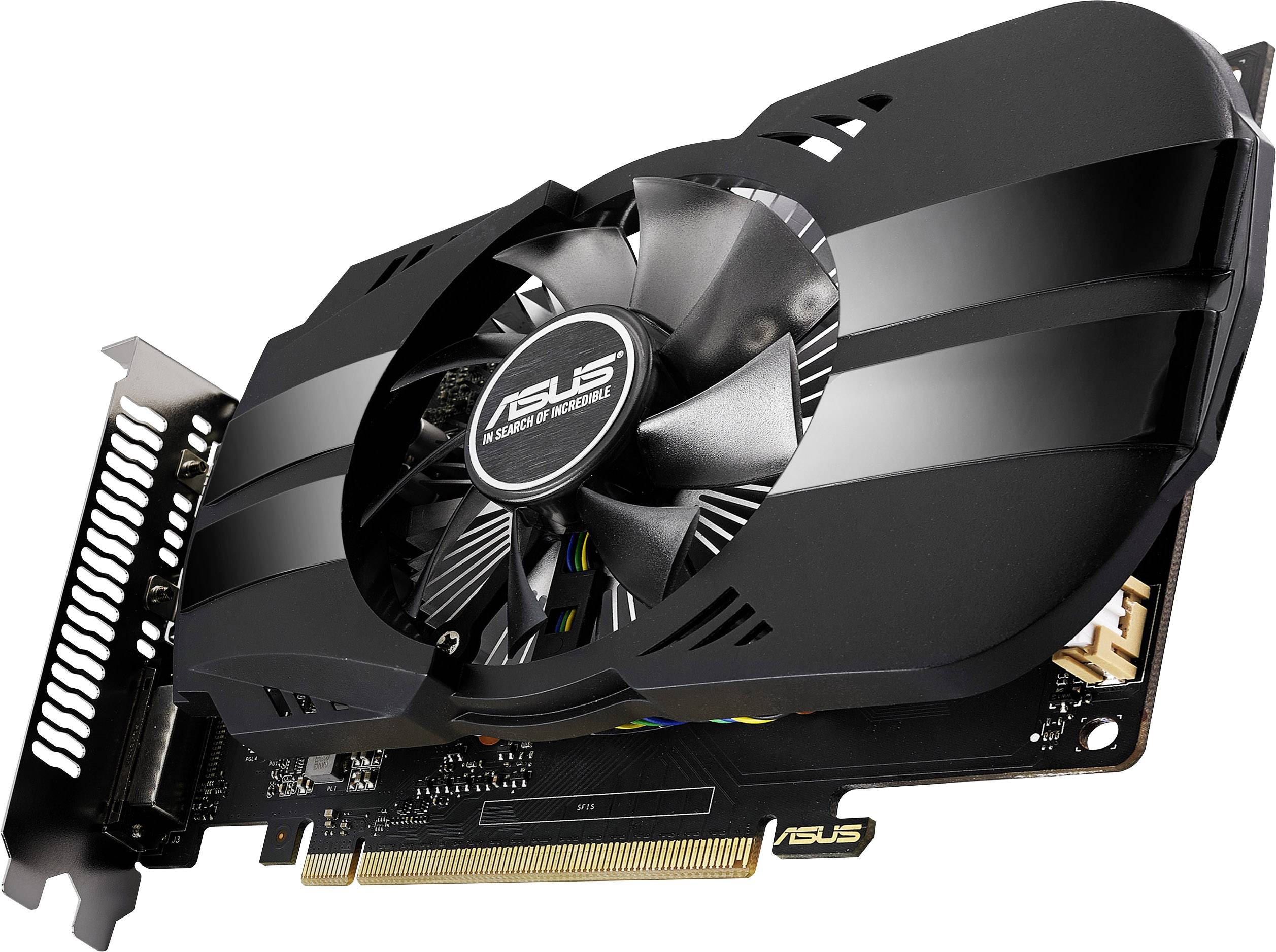 Asustek Computer Carte graphique Nvidia GeForce GTX1050 Ti 4 GB RAM GDDR5 PCIe HDMI™, DVI, DisplayPort-2