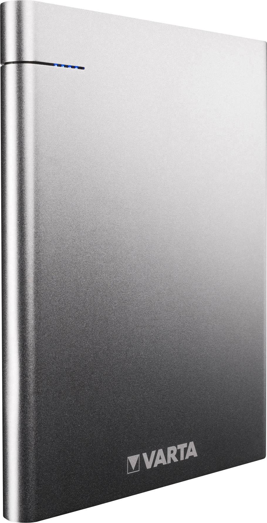 Varta Slim Power Bank 18000mAh Powerbank (batterie supplémentaire) 18000 mAh LiPo Micro USB argent affichage du statut-1