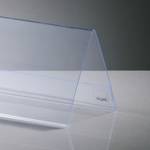 SET de table Sigel TA138, forme de toit, transparent, pour 95x42 mm, 10 pièces