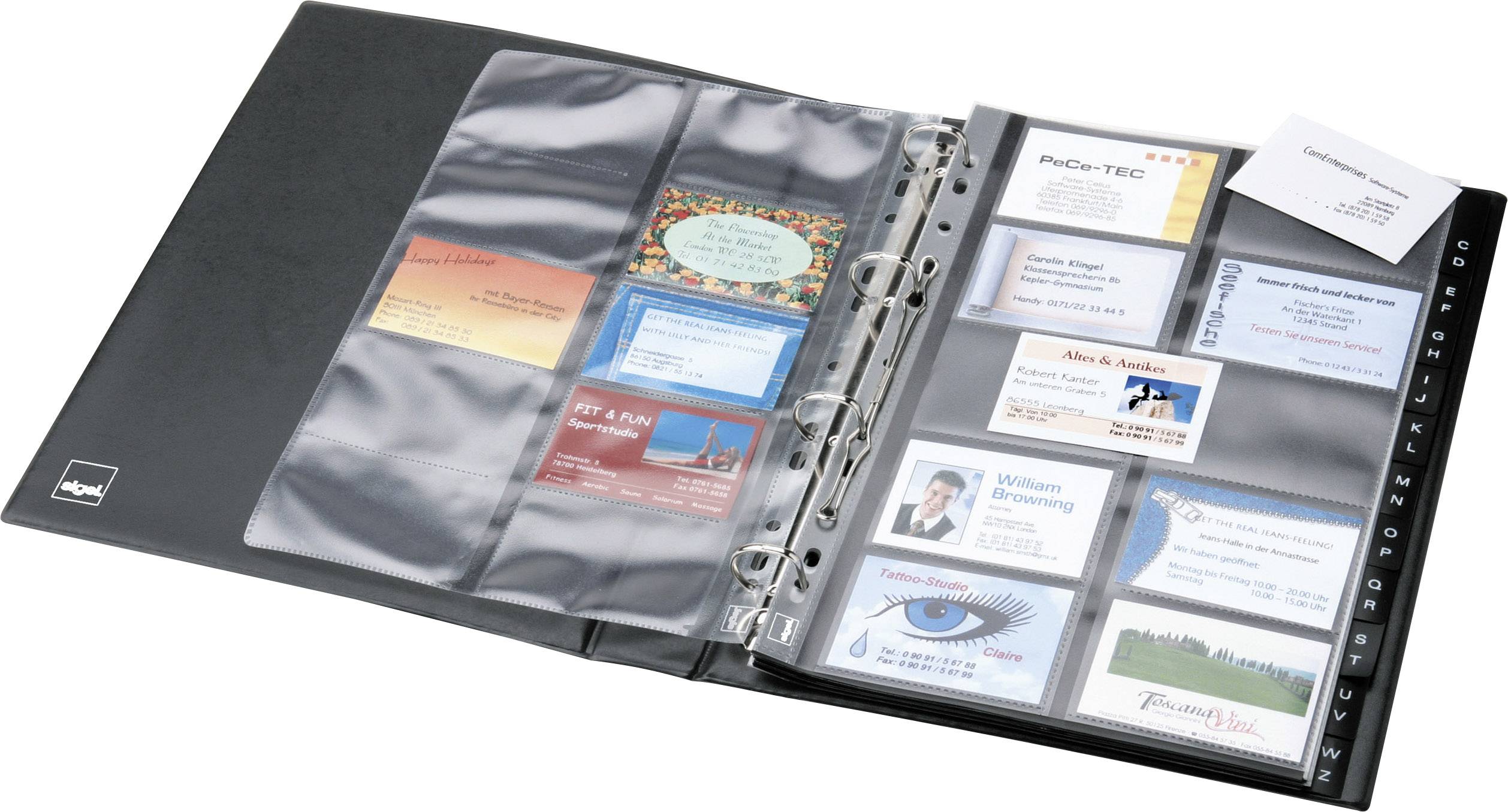 Étui Pour Cartes De Visite De Grande Capacité, Boîte De Rangement Pour Cartes De Visite