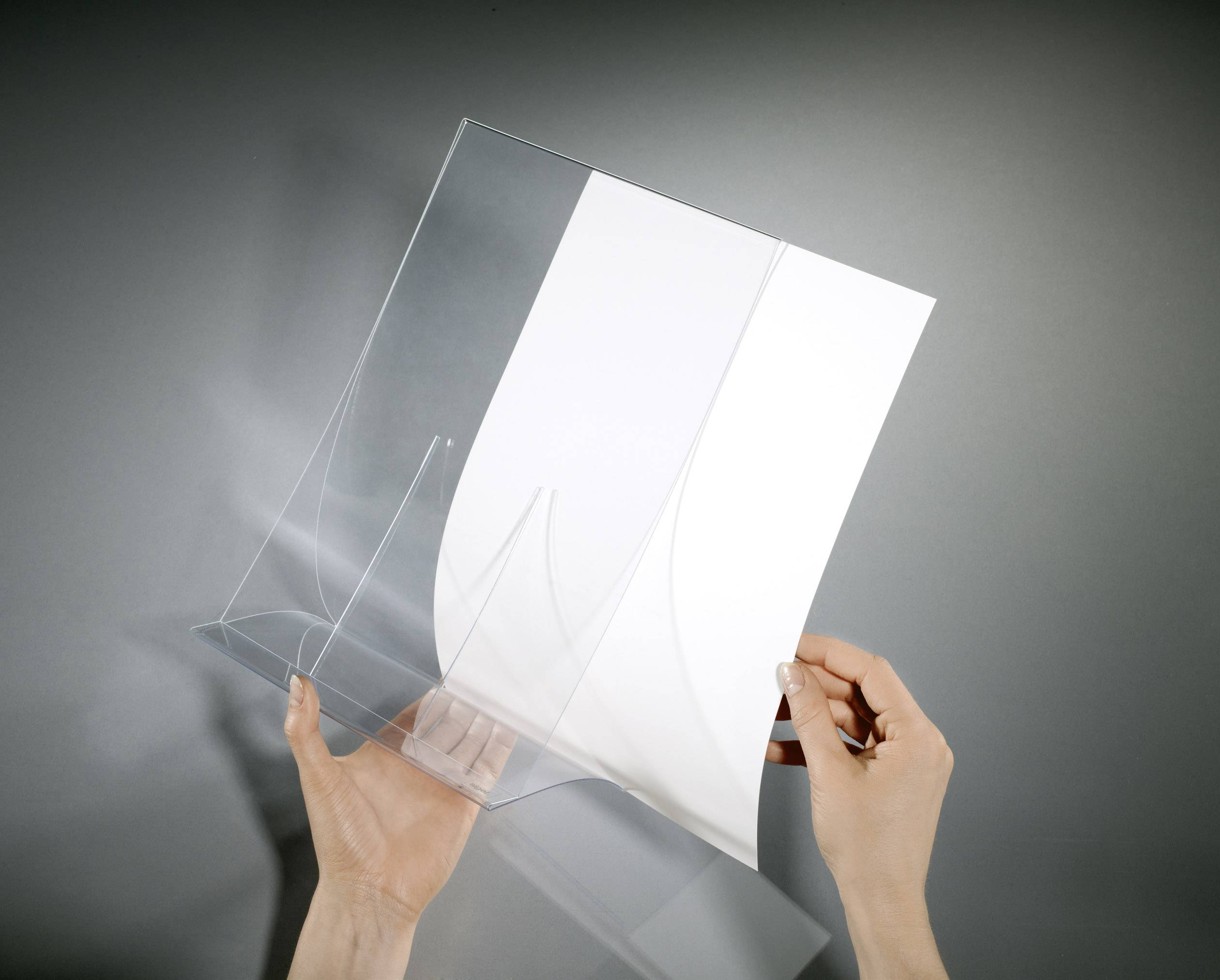 Sigel TA160 Présentoir de table en forme de L Utilisation pour format de papier: DIN A4 transparent 2 pièces/paquet 2 pc-3