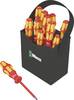 Jeu de tournevis Wera Kraftform 2go 100 VDE 11 pièces vis à fente, vis Pozidriv, cruciforme Phillips, 6 pans intérieurs (TX)