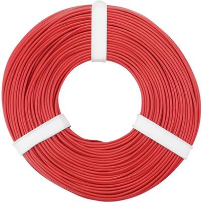 Fil de câblage   125-050 1 x 0.25 mm² rouge 50 m