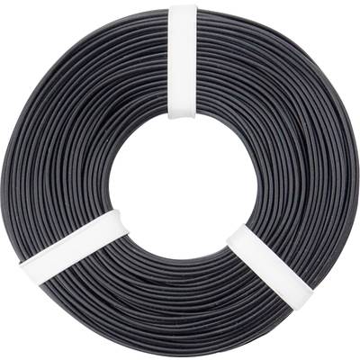Fil de câblage   125-051 1 x 0.25 mm² noir 50 m