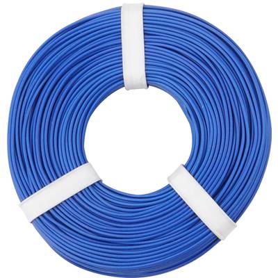 Fil de câblage   125-052 1 x 0.25 mm² bleu 50 m