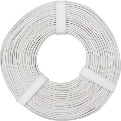 Fil de câblage   125-055 1 x 0.25 mm² blanc 50 m