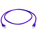 Câble de raccordement réseau informatique RJ45 Telegärtner 100008301 CAT 6a S/FTP lilas 2.00 m