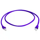 Câble de raccordement réseau informatique RJ45 Telegärtner 100008027 CAT 6a S/FTP lilas 1.00 m