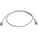 Telegärtner 100008826 RJ45 Câble réseau, câble patch CAT 6a S/FTP 7.50 m gris ignifuge, avec cliquet d'encastrement, pai
