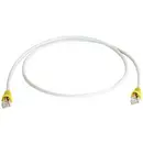 Telegärtner RJ45 (croisé) réseau informatique Câble de raccordement CAT 6a S/FTP 0.50 m gris blindage double, avec cliqu