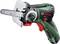 Scie à chaîne portable mini Bosch EasyCut 12 avec technologie NanoBlade, adaptée pour des coupes précises dans le bois et le plastique.