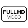 'VIDÉO FULL HD' Texte en noir sur fond blanc.