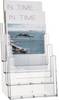 Helit H2352202 H2352202 Porte-brochures transparent DIN A5 vertical Nombre de compartiments 4 1 pc(s) (l x H x P) 165 x 257 x 175 mm