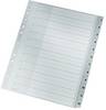 Leitz 1282 Répertoire DIN A4, extra-large 1-12 polypropylène gris 12 onglets 12820000