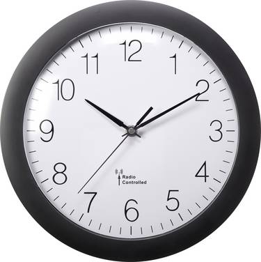Horloge murale  MXP3601B radiopiloté(e) 30 cm x 56 mm noir