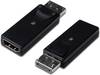 Digitus DB-340602-000-S DisplayPort / HDMI Adaptateur [1x DisplayPort mâle - 1x HDMI femelle] noir blindage double, verrouillable