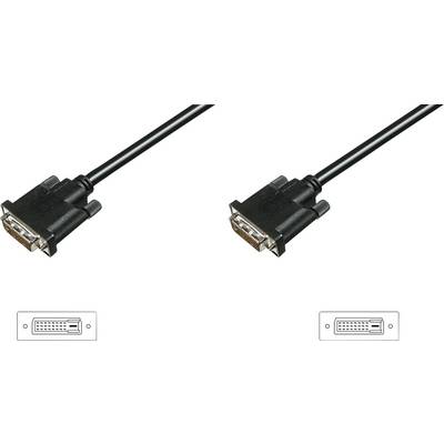 Câble de raccordement Digitus DVI Fiche mâle DVI-D 24+1 pôles, Fiche mâle DVI-D 24+1 pôles 3.00 m noir AK-320108-030-S r-0