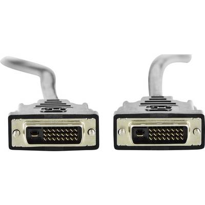 Digitus DVI Câble de raccordement Fiche mâle DVI-D 24+1 pôles, Fiche mâle DVI-D 24+1 pôles 2.00 m noir DB-320108-020-S r-0