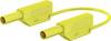 Stäubli SLK410-E/N/SIL Cordon de mesure de sécurité Banane mâle 4 mm Banane mâle 4 mm 0.50 m jaune 1 pc(s)