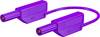 Stäubli SLK410-E/N/SIL Cordon de mesure de sécurité Banane mâle 4 mm Banane mâle 4 mm 0.50 m violet 1 pc(s)