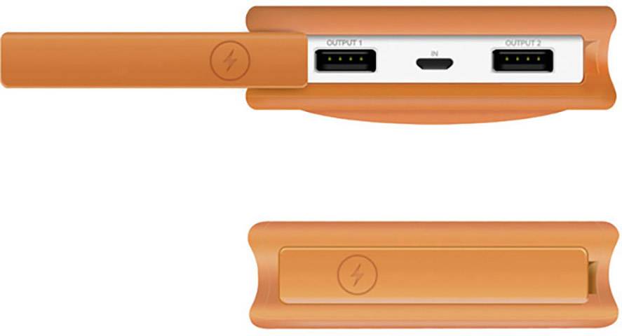 ADATA D8000L Powerbank (batterie supplémentaire) 8000 mAh LiPo USB-A, Micro USB orange Lampe de poche-9